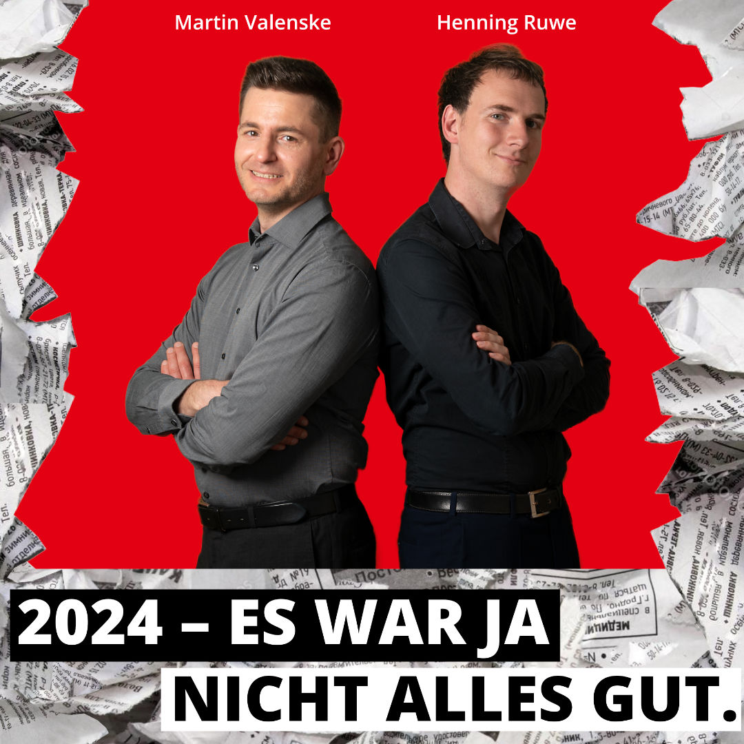 2024 - Es war ja nicht alles gut! Satirischer Jahresrückblick im Altstadttheater Köpenick mit Martin Valenske und Henning Ruwe