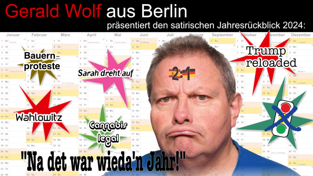 Satirischer Jahresrückblick mit Gerald Wolf im Altstadttheater Köpenick